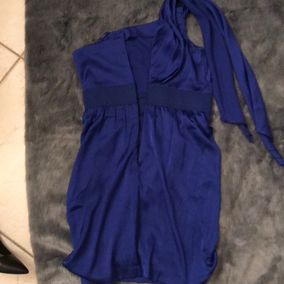 Aqua Dress cobalt blue cocktail dress -2 - Picture 5 of 6